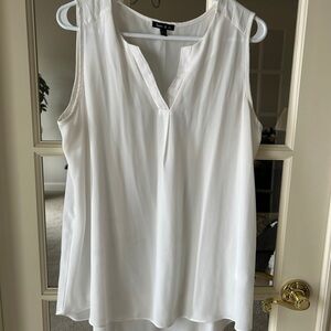 White Sleeveless Top